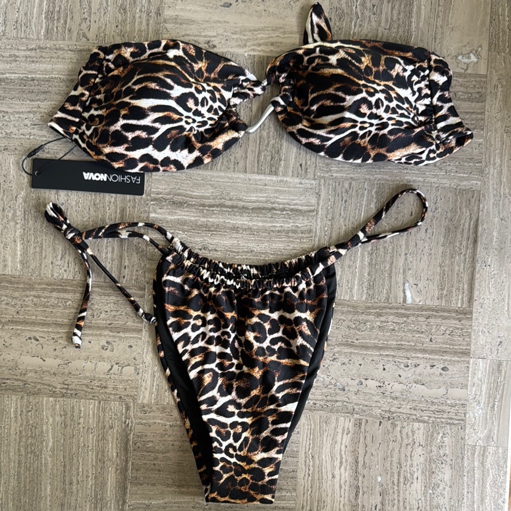 Fashion Nova Wild Animal Print Bikini